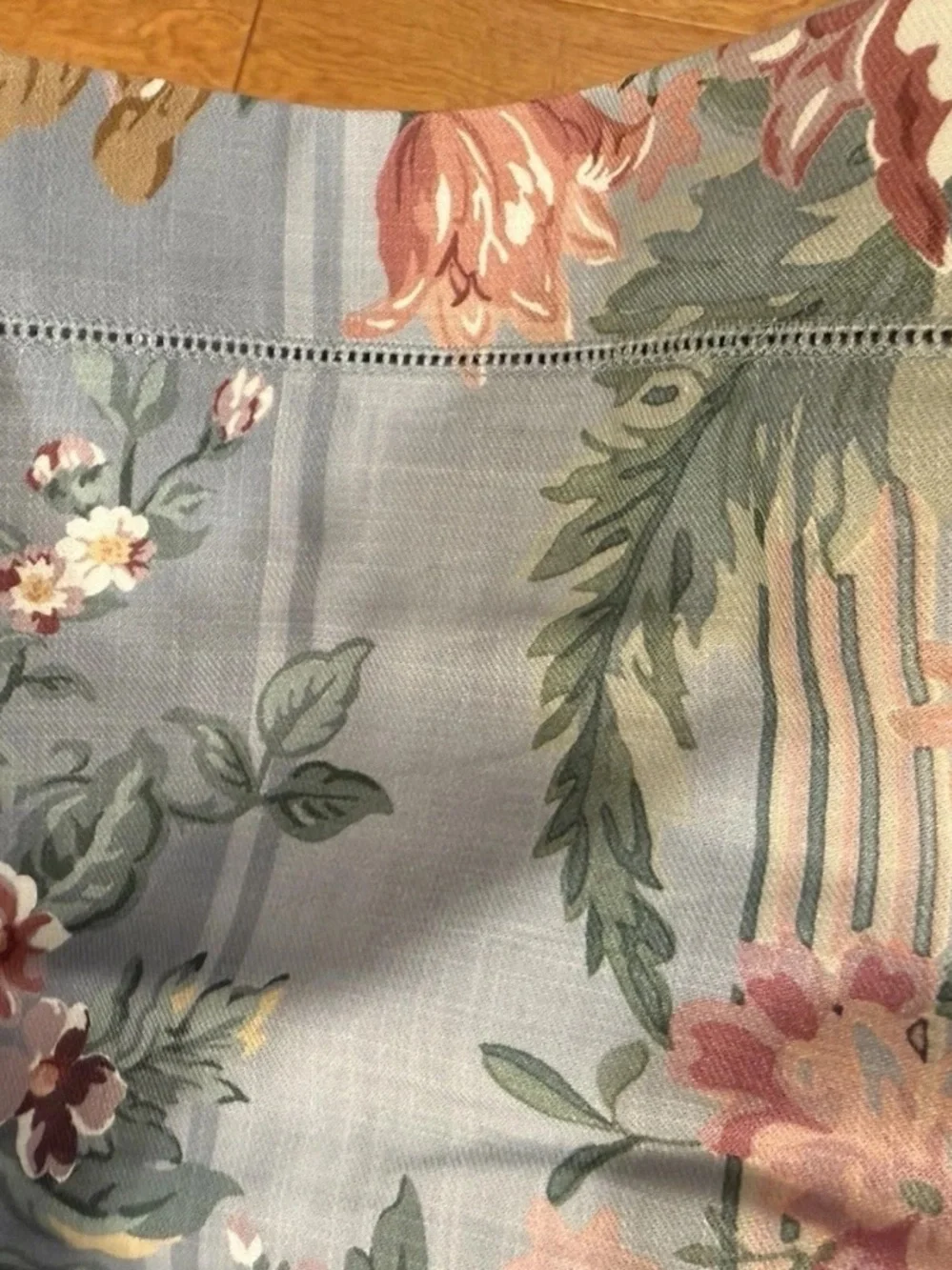 Lauren Ralph Lauren ADALIA King Floral Duvet Reverse Stripe Cotton MSRP $500 NWT